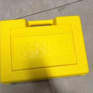 K'NEX Yellow Storage Case with Hundreds of knex - 90s retro vintage toy toys